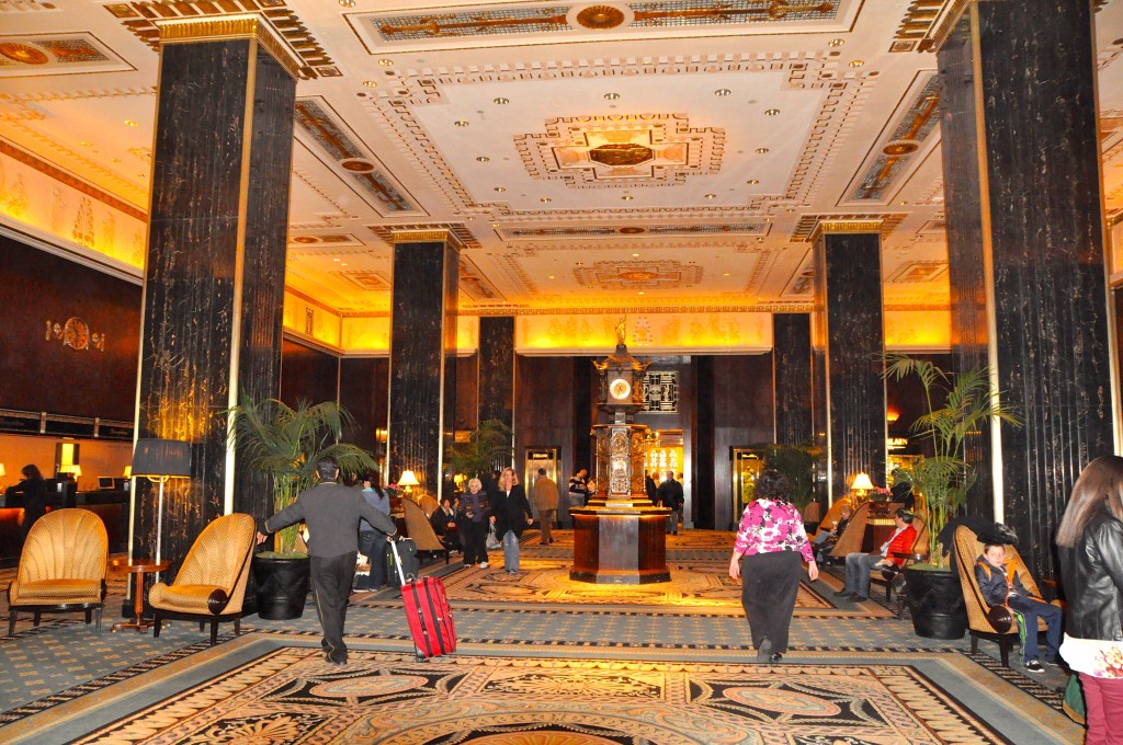 The Waldorf Astoria lobby